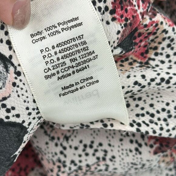 Wilfred Womens Multicolor Floral Morel Long Sleeve Off The Shoulder Blouse XS - Picture 6 of 8